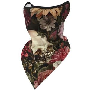 UVBDF Bloemenschedel gezichtsbedekking sjaal, ademend voor hardlopen, kamperen, klimmen