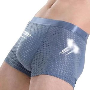 Heren ondergoed van ijszijde | Ademende gewatteerde boxershort voor heren | Zijden herenondergoed, sexy en echtgenoot herenondergoed, zijden boxershorts voor heren Honhoha