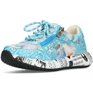 Laura Vita Veterschoenen Sneaker voor dames Burton 1123, grootte:38, kleur:Blauw
