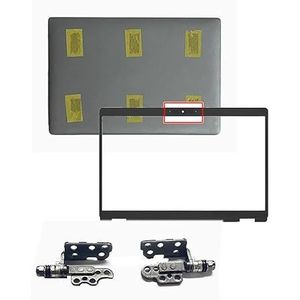 WANGHUIH 14 inch LCD-achterklep bovendeksel en rand en scharnieren compatibel met Dell Latitude 5410 E5410 5411 E5411 laptop