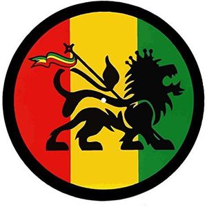 Leeuw van Juda Reggae DJ Vinyl Draaitafel Slipmat