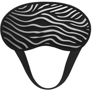 Zwart-wit Korrel Slaapmasker Zacht Comfortabel Oogmasker met Verstelbare StrapBlackout Oogslaap Schaduw Cover voor Vrouwen Meisjes Mannen Reizen Yoga Dutje Shift Werk