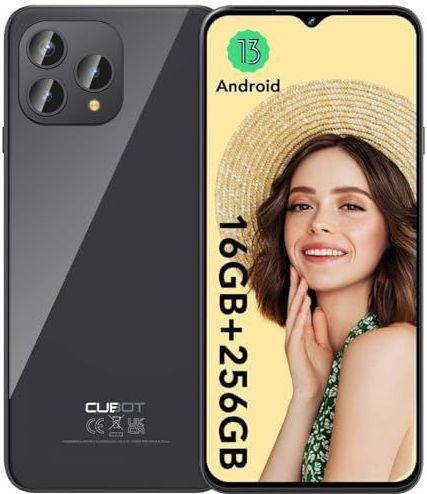 CUBOT P80 - Smartphone - Zwart - 6,5 inch - 8 GB RAM - 256 GB - 48 MP Camera - 5200 mAh