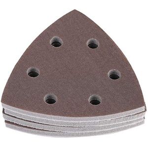 4 stuks driehoekige spons schuurpapier met 6 gaten schuurschijven polijstgereedschap voor pneumatische elektrische polijstmachines(1800-2000#)