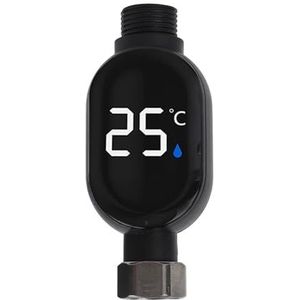 Douchetemperatuurmeter, LED-scherm Douchekranen For Thuis Waterthermometer Temperatuurmonitor 0-99℃ Badmeter Voor thuis en in bad(A)