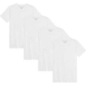 DANISH ENDURANCE - T-Shirt - Wit - V-Neck - 4 pack