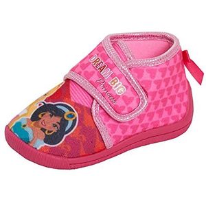 Disney Meisjes Prinses Slipper Booties Peuter Eerste Wandelen Slippers Kids Gemakkelijk Fasten Kwekerij Huis Schoenen, roze, 24 EU
