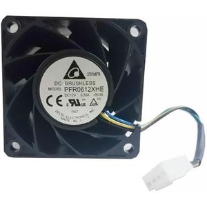 Voor Delta 6038 PFR0612XHE DC 12V 3.30A luchtstroom hoge snelheid axiale ventilator(2510 4PIN)