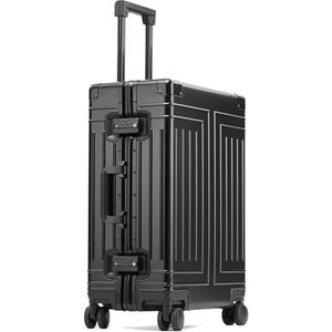 Koffer Rollende bagagespinner 26 inch kofferwielen met hoge capaciteit 20 24 inch cabinewagenkoffer (Color : Nero, Size : 28 inch)