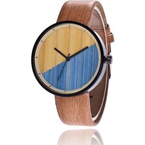 Uitstekende houten Bambos korrel creatieve persoonlijkheid Analog Wrist Watch Analoge horloges Vrouwen Dimands Rhinestone Analoge horloges Gifts for Women (Size : SP100-4)