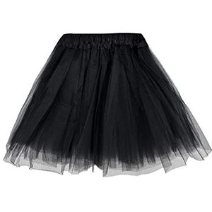 JOPHY & CO. Tutu voor meisjes van tule, dansfeest (artikelnummer: 716), Zwart 40 cm, One size