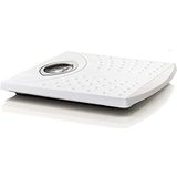Mechanische schaal, wit, anti-slip oppervlak, 125 kg, gewicht max.