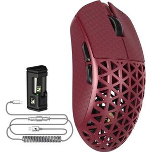 MAMBASNAKE M5 Ultra Carbon Fiber 8000Hz Wireless Gaming Mouse, 39g SUPERLIGHT, 42000DPI, PAW3950MAX Sensor, Nordic 52840 Chip, Bluetooth/2.4G/USB-C Wired Mice with Mouse Coiled Cable, with Grip Tape