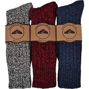 3 paar heren dikke en warme zware sokken, maat 39-42