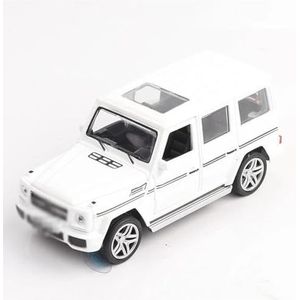 Model Speelgoedauto 1/32 Legering Diecast Model Auto Speelgoed Met Geluid Metalen Diecast Rubberen Band Off Road Voertuig Speelgoed Voor Gift (Color : White)