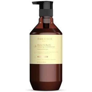 Theorie Monoi & Buriti Glans Conditioner | Vocht & Glans | Geur van aardbeien, Mandarijn & Orange | voor grof en droog haar | Beschermt gekleurd en keratine behandeld haar | 400ml