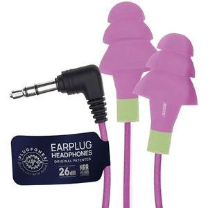 Plugfones Basic Earplug Earbud Hybrid - Ruisonderdrukkende oortelefoon - Paars