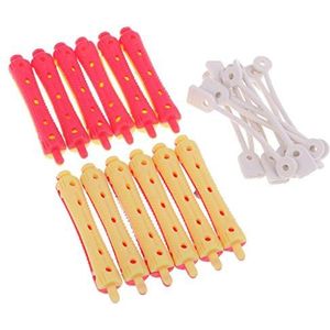 12x Haar Krultang Klemmen Kapper Perm Staven Haar Styling DIY Tool 7 X 1.3 cm