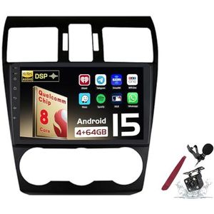 Android 15 Autoradio Sat Navi voor S-ubaru Forester (2012-2015) 9 Inch Touchscreen Multimedia Speler met Draadloze Carplay GPS Navigatie FM RDS Bluetooth 5G-WiFi SWC DSP,M120s