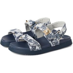 Steve Madden Mona sandalen voor dames, marineblauw meerkleurig, 40 EU