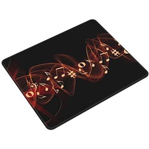 9.8 ''X11.8'' Muismat, Custom Design Clef Muziek Muziek Muziekmuismatten met Rubber Base Duurzaam Gestikte Randen Muismatten voor Office Gaming Laptop Computer