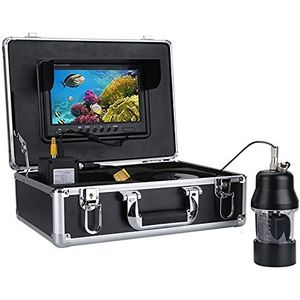 Onderwaterviscamera, 9 inch kleurenscherm DVR Recorder 20m 50m 100m onderwater vissen videocamera viszoeker 22 LE DS 360 graden roterende camera(White LEDs 20M cable)