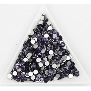ss2~ss12 AAAAA Crystal Non Strass Super Helder Glas Strass 3D Nail Art Decoratie DIY Jurk Kleding-Violet,ss5 1440pcs