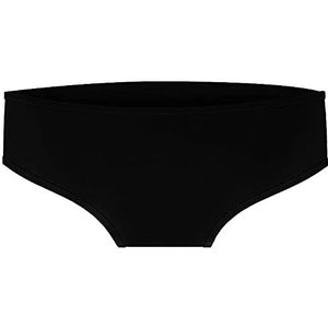 Dames zwemslip, waterdichte strand elastische siliconen anti-lekkage menstruatie shorts, zacht handig niet-giftig (Color : Black, Size : M)