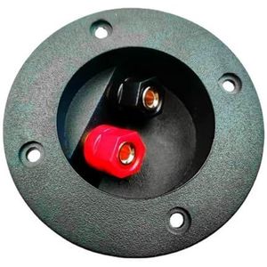 MHADBKH 2 Manier Terminals Cup Connectors Voor Luidsprekers Doos Subwoofer Banaan Terminals Ronde Schroef Type Zwarte Kleur Speakers Aansluitdoos