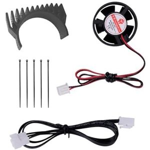 1 stuks koellichaamkoeling for Cre K1 K1C Max extrudermotor Andere extruders uitgerust met vergelijkbare Vo En3 V3(Cooling Kit black)