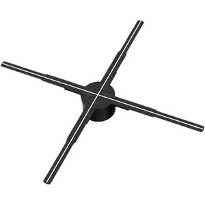 65cm/25,6in HD 3D Hologram Fan Projector, LED Sign Holografische Speler, Ondersteunt Video Winkel Reclame Display Halloween Kerstlicht Brede kijkhoek