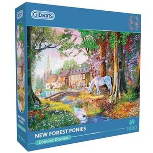 Gibsons Puzzel 1000 stukjes: New Forest Pony's
