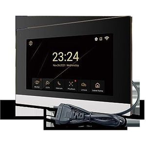 Draadloze intercoms, 1080P Video Intercom Systeem DoorPhone for Thuis Draadloze Smart Video Deurbel Met Bedrade Deurbel TUYA APP(R6-M503BA-B)