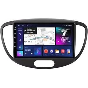 Android 14 Autoradio 9 inch touchscreen voor Hyundai i10 2007-2013 Autoradio Navigatie met Carplay met GPS navigatie Bluetooth FM USB Steering Wheel Control(B7 1G+32G)