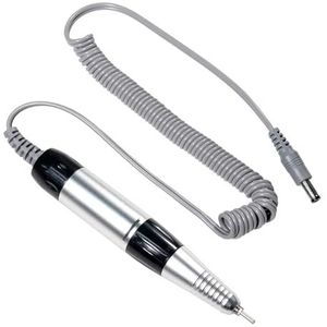 Elektrische nagelboorpen DC & 5-pins for nagelbooraccessoires Handvatvijl Polijstmachine Manicuregereedschap(202-Black-DC)