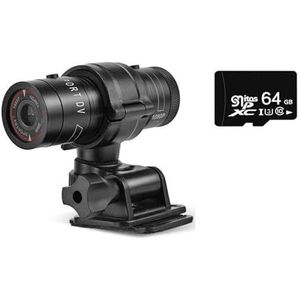 Actiecamera Fiets Sport Camera Waterdichte Actie Camera 4K Mountainbike Motorhelm Actie Mini Camera DV F9 Camcorder Volledige 1080p HD Auto Video Recorder (Color : Option 4, Size : Nero)