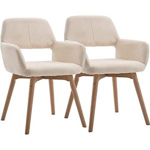 GEIRONV Moderne Eetkamerstoelen Set Van 2, Gestoffeerde Accent Vrijetijdsstoelen Massief Houten Benen Holle Rugleuning Fluwelen Keuken Kamer Stoel Eetstoelen (Color : Beige, Size : 45x43x79cm)