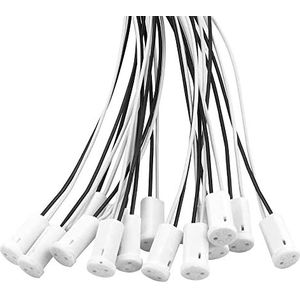 OMIGA - G4 Lamphouder - Keramisch - 25 Stuks - 10 cm Teflon Draad