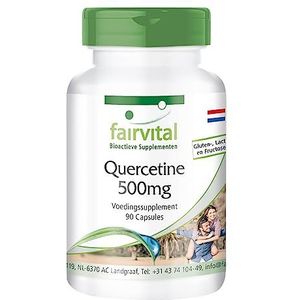 Fairvital | Quercetine 500mg capsules- HOOG GEDOSEERD - VEGAN - 90 capsules - antioxidant
