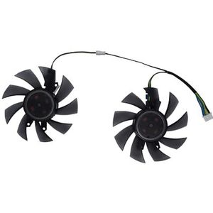Ventilatoren voor grafische kaarten, GPU VGA-koeler, videokaartventilator, FD8015H12S, 2 stuks/set voor KFA2 voor GeForce GTX 1650 EX (1-klik OC)