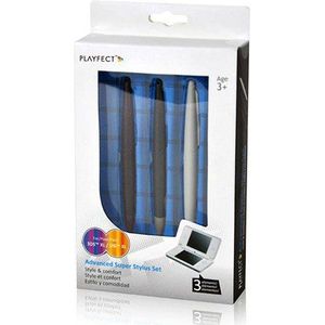 Playfect Advanced Super invoerstift voor Nintendo DSi XL, 3 stuks