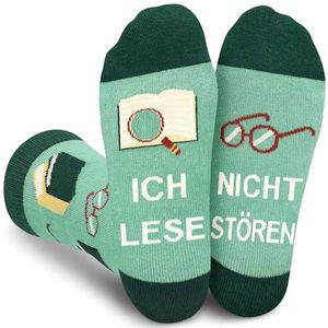Gemtte Sokken Cadeaus voor lezeratten, IK LESE, NIET STOREN. Geschenken voor boekenwormen Grappige sokken voor boekenliefhebbers Leesgeschenk Boek