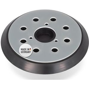 DFS Schuurschijf 125 mm klittenband, compatibel met Makita excentrische schuurmachine BO5031, M9204, BO5021, BO5041 als Makita reserveonderdelen, steunschijf, klittenbandschijf - MEDIUM/HART