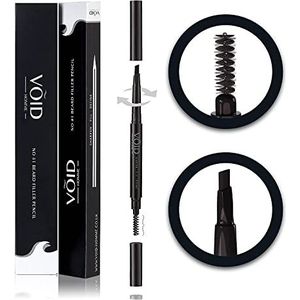 VOID Homme Baard Pen (Donkerbruin) Baardvulpen voor volle Baarden, Baardpen voor Heren, Baardvulpotlood Baardvulpen voor Baardvulling, Waterdicht Baardpotlood, Mens Beard Pen, Beard Pencil Filler