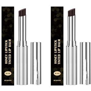 Black Honey Lipstick, Honeynoir-Hydraterende Zwarte Lippenbalsem, Black Honey Lipstick Voor Vrouwen Droge Lippen (Zwart, 1)