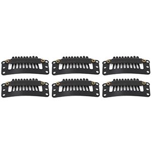 9 Tanden Haarverlenging Clips U-vormige Snap Clips Voorkomen Vallen Kleine Gaten Multi-functioneel Gemakkelijk Te Fix 100 Stuks voor Kapsalon