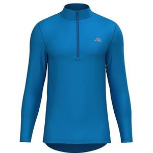DANISH ENDURANCE Fietstrui voor Heren, Lange Mouwen, Wielershirt, Achterzakken, Quick-Dry, Blauw, XXL