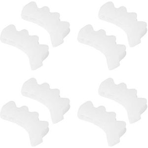 Voetbehandeling Duurzaam 4 paar krachtontwerp op drie niveaus, correcte omkering van de tenen, overlappende tenen(white, One size)