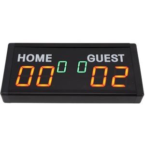 Elektronisch Scorebord, Digitale Scorebewaker Aluminiumlegering met Afstandsbediening voor Basketbal (EU-stekker)