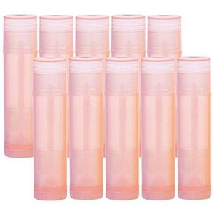 10x 5G Lege Lippenstift Buizen Navulbare Lipgloss Balsem Flessen Flesjes Roze